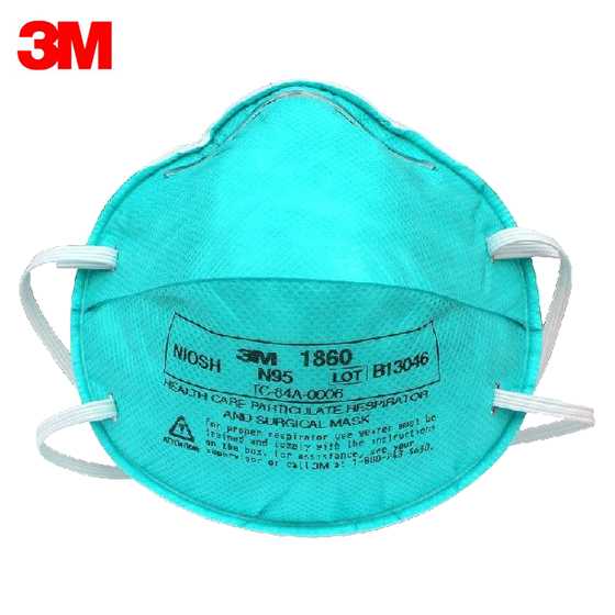 3M1860防护口罩N95防粉尘颗粒物雾霾PM2.5 花粉流感病毒医用口罩